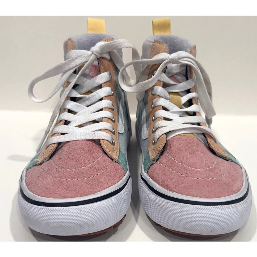 VANS Sk8-Hi MTE-1 Colorblock Pastel Suede High Top Sneakers Big Kids Size 5 - Picture 3 of 6